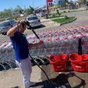 Spalat carucioare supermarket